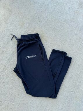 Gymshark OG Joggers Sweatpants Men’s Small Zip Ankle Tapered Blue - David Laid